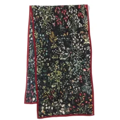 Medieval Millefleurs Oblong Silk Scarf