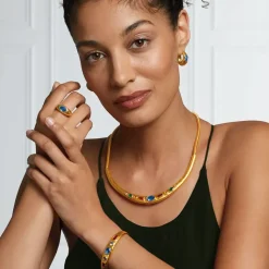 Medieval Stone Collar Necklace