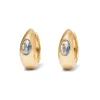 Medieval Stone Hoop Earrings