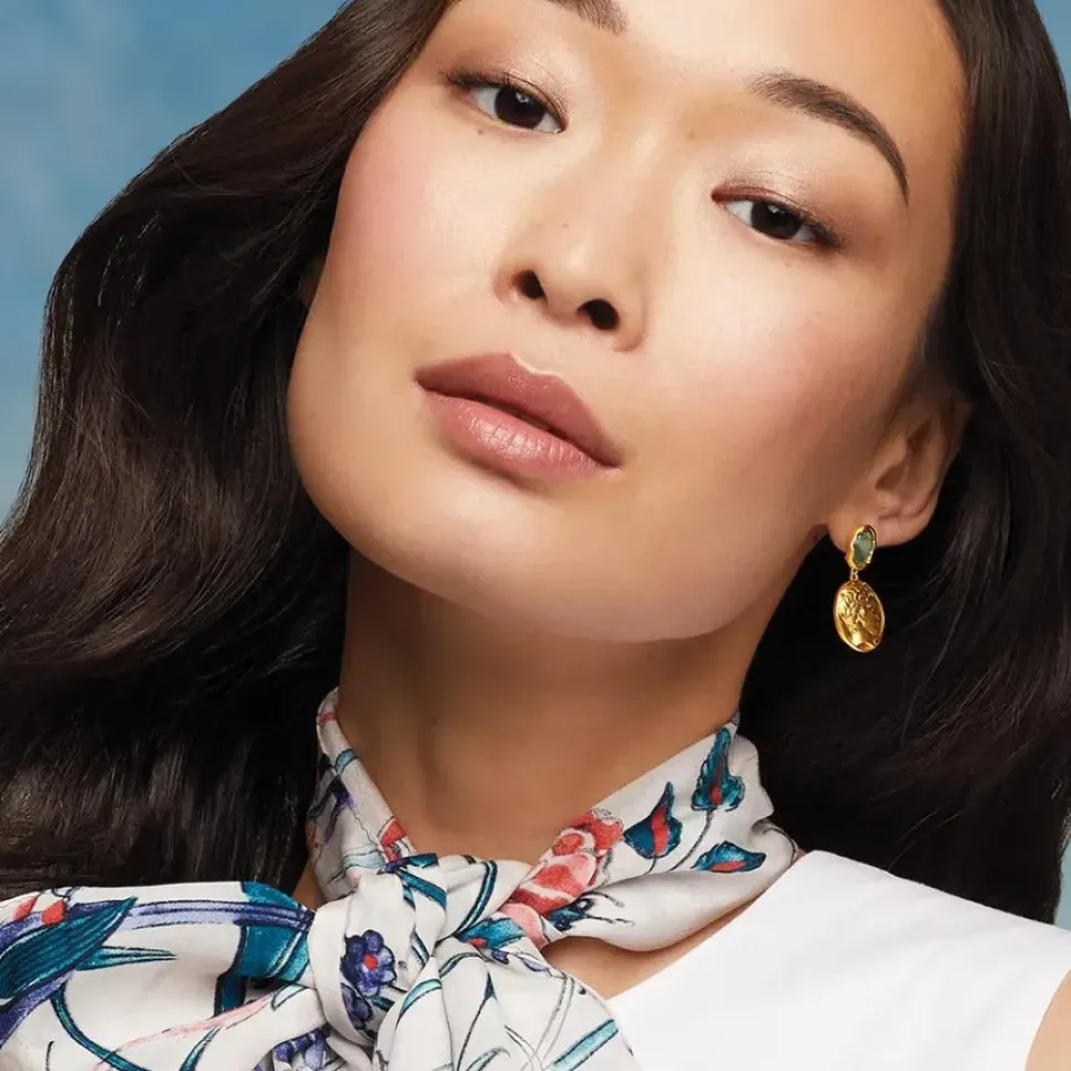 Mediterranean Coin Drop Earrings