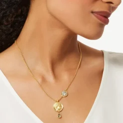 Mediterranean Coin Pendant Necklace