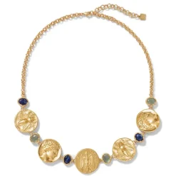 Mediterranean Coin Statement Necklace