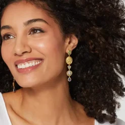 Mediterranean Coin Statement Earrings