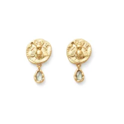 Mediterranean Coin Stud Earrings