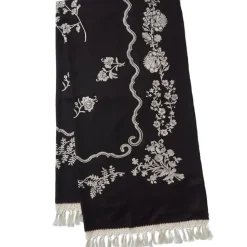 Met Florals Embroidered 50Th Anniversary Shawl