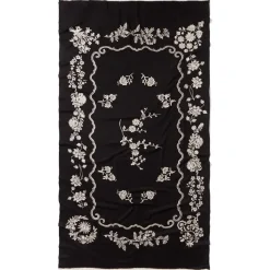 Met Florals Embroidered 50Th Anniversary Shawl