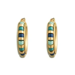 Middle Kingdom Cylindrical Bead Earrings