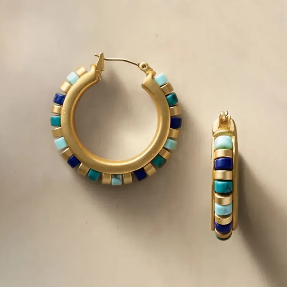 Middle Kingdom Cylindrical Bead Earrings