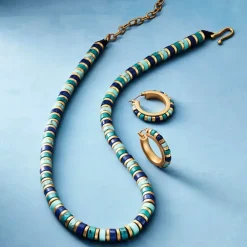 Middle Kingdom Cylindrical Bead Earrings