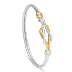 Middle Kingdom Knot Two-Tone Bracelet