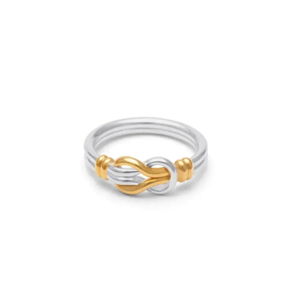 Middle Kingdom Knot Two-Tone Ring