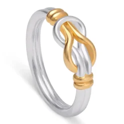 Middle Kingdom Knot Two-Tone Ring
