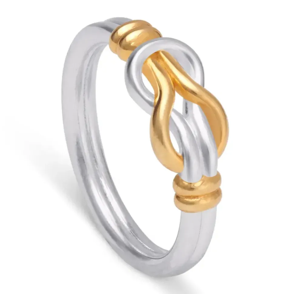 Middle Kingdom Knot Two-Tone Ring