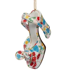 Mixed Flora Platform Sandal Shoe Ornament