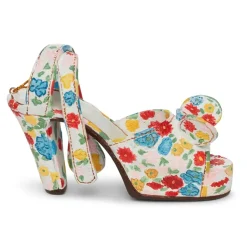 Mixed Flora Platform Sandal Shoe Ornament