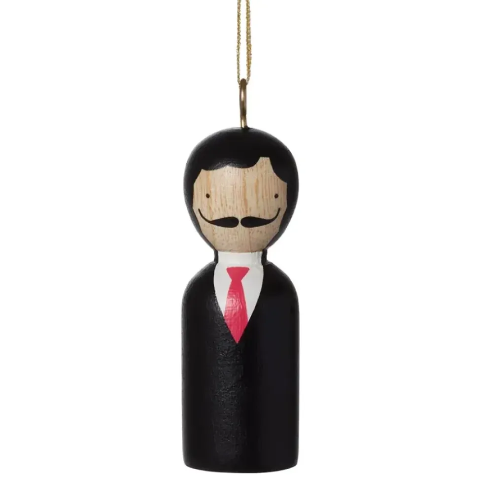 Modern Artist Wood Ornament Set