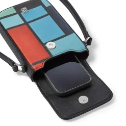 Mondrian Composition Crossbody Phone Purse