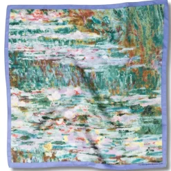 Monet Bridge And Water Lilies Silk Neckerchief