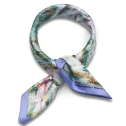 Monet Bridge And Water Lilies Silk Neckerchief