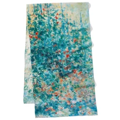 Monet Garden At Argenteuil Oblong Silk Scarf