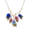 Morning Glories Bib Necklace