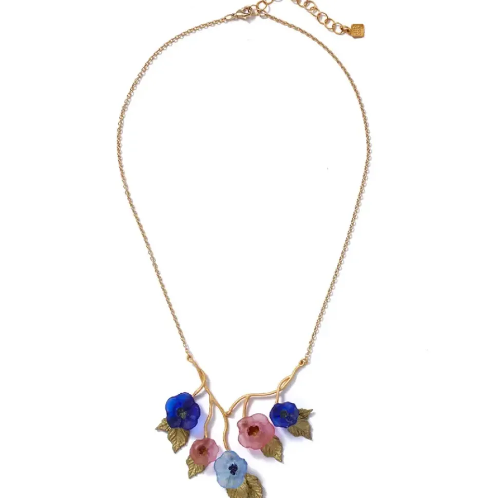 Morning Glories Bib Necklace
