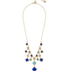 Mosaic Column Bib Necklace