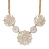 Mother-Of-Pearl Mosaic Statement Necklace