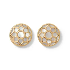 Mother-Of-Pearl Mosaic Stud Earrings