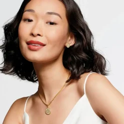 Mother-Of-Pearl Mosaic Stud Earrings