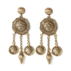 Ottoman Coin Chandelier Earrings