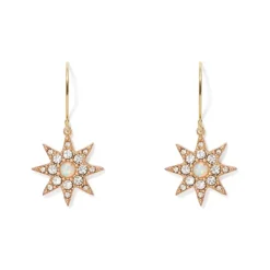 Ottoman Star Gilded Drop Earrings