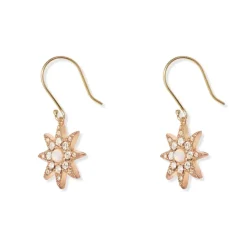 Ottoman Star Gilded Drop Earrings
