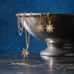 Ottoman Star Gilded Pendant Necklace