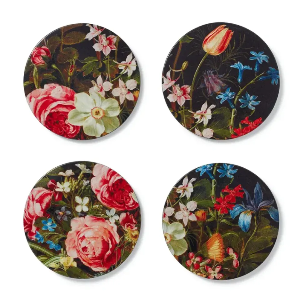 Peeters Bouquet Of Flowers Lacquer Coasters