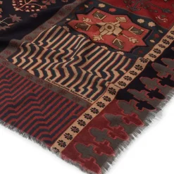 Persian Garden Oversize Square Wool Scarf