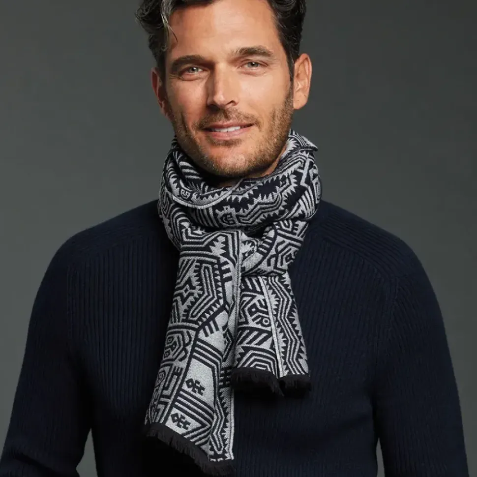 Peruvian Patterns Unisex Wool-Blend Scarf