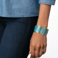 Pine Needle Openwork Cuff