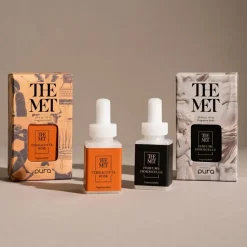 Pura Terracotta Rose And Perfume Immortelle Fragrance Set With Diffuser