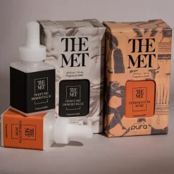 Pura Terracotta Rose And Perfume Immortelle Fragrance Set With Diffuser