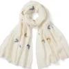 Qing Embroidered Butterflies Oblong Scarf