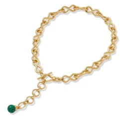 Roman Malachite Statement Necklace