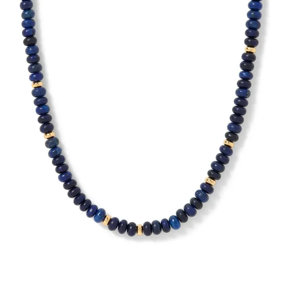 Royal Egyptian Beaded Lapis Necklace