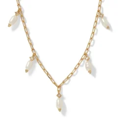 Royal Tudor Pearl And Chain Necklace