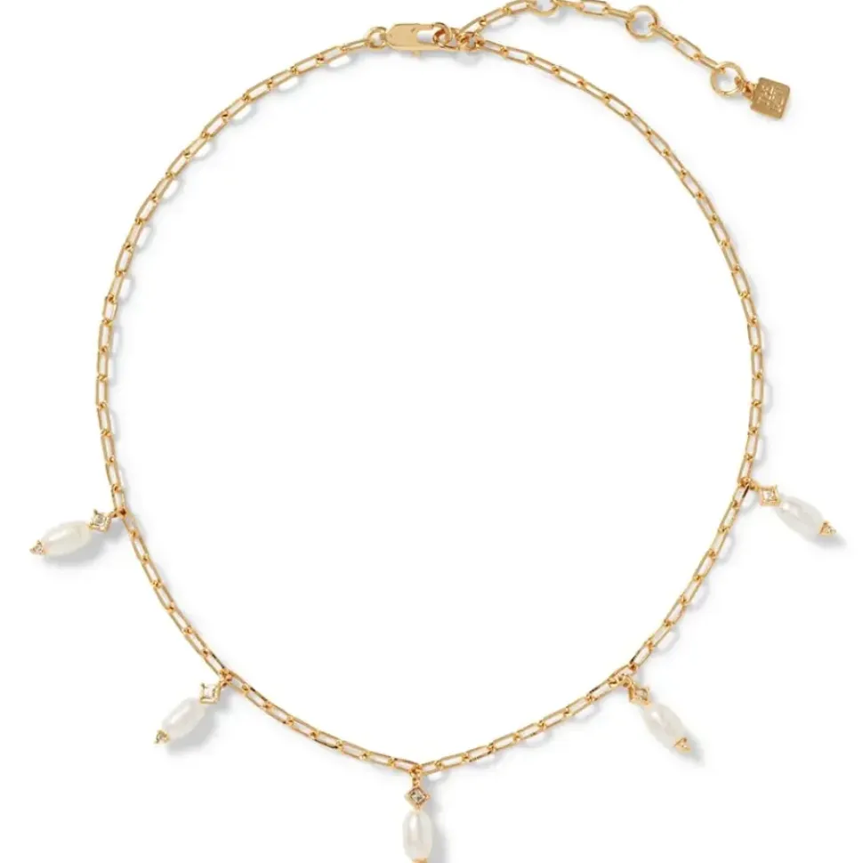 Royal Tudor Pearl And Chain Necklace