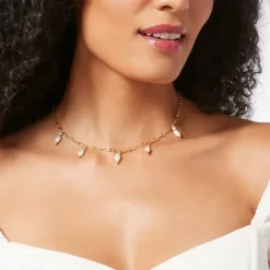 Royal Tudor Pearl And Chain Necklace
