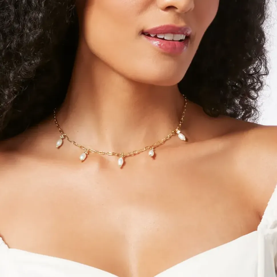 Royal Tudor Pearl And Chain Necklace