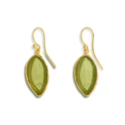 Sage Leaf Drop Earrings