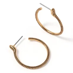 Serpentine Hoop Earrings
