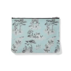 Sheila Bridges Harlem Toile De Jouy Canvas Zip Pouch